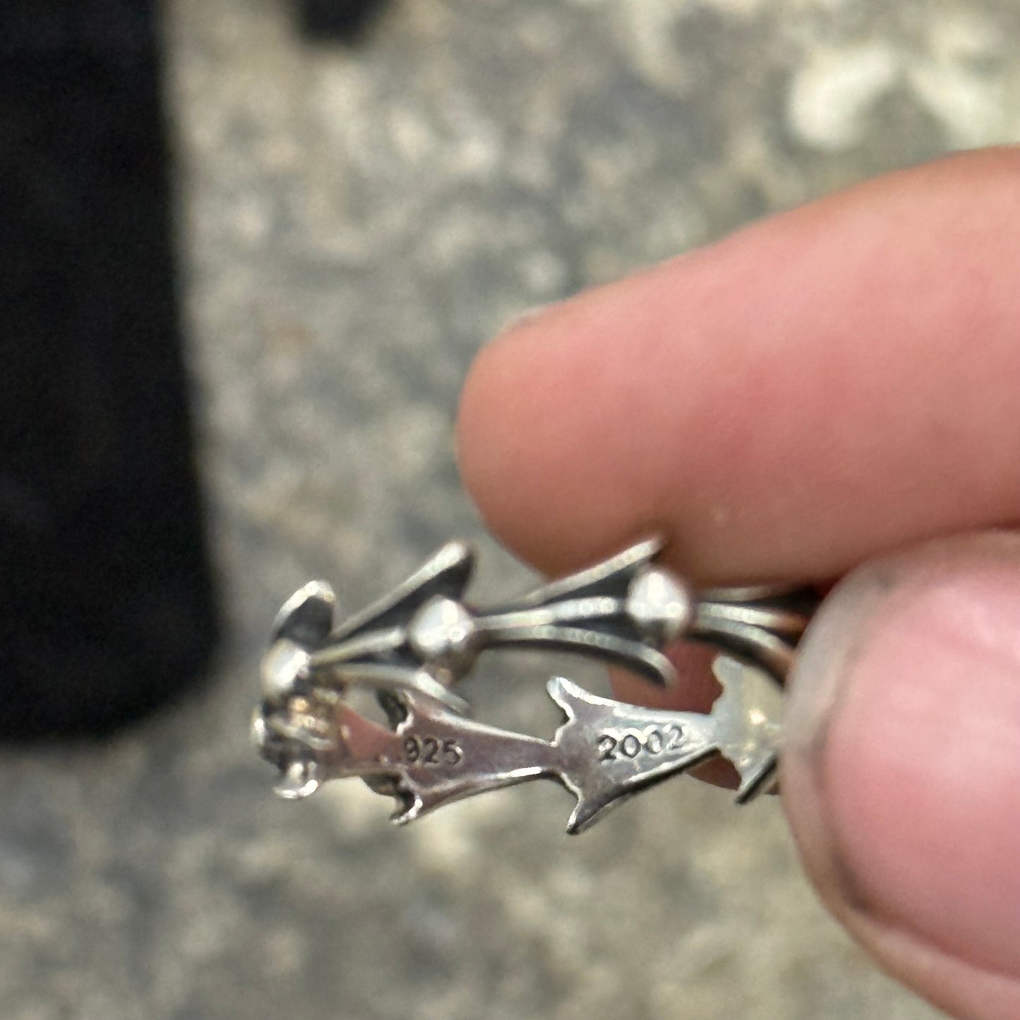 Chrome hearts swirl ring
