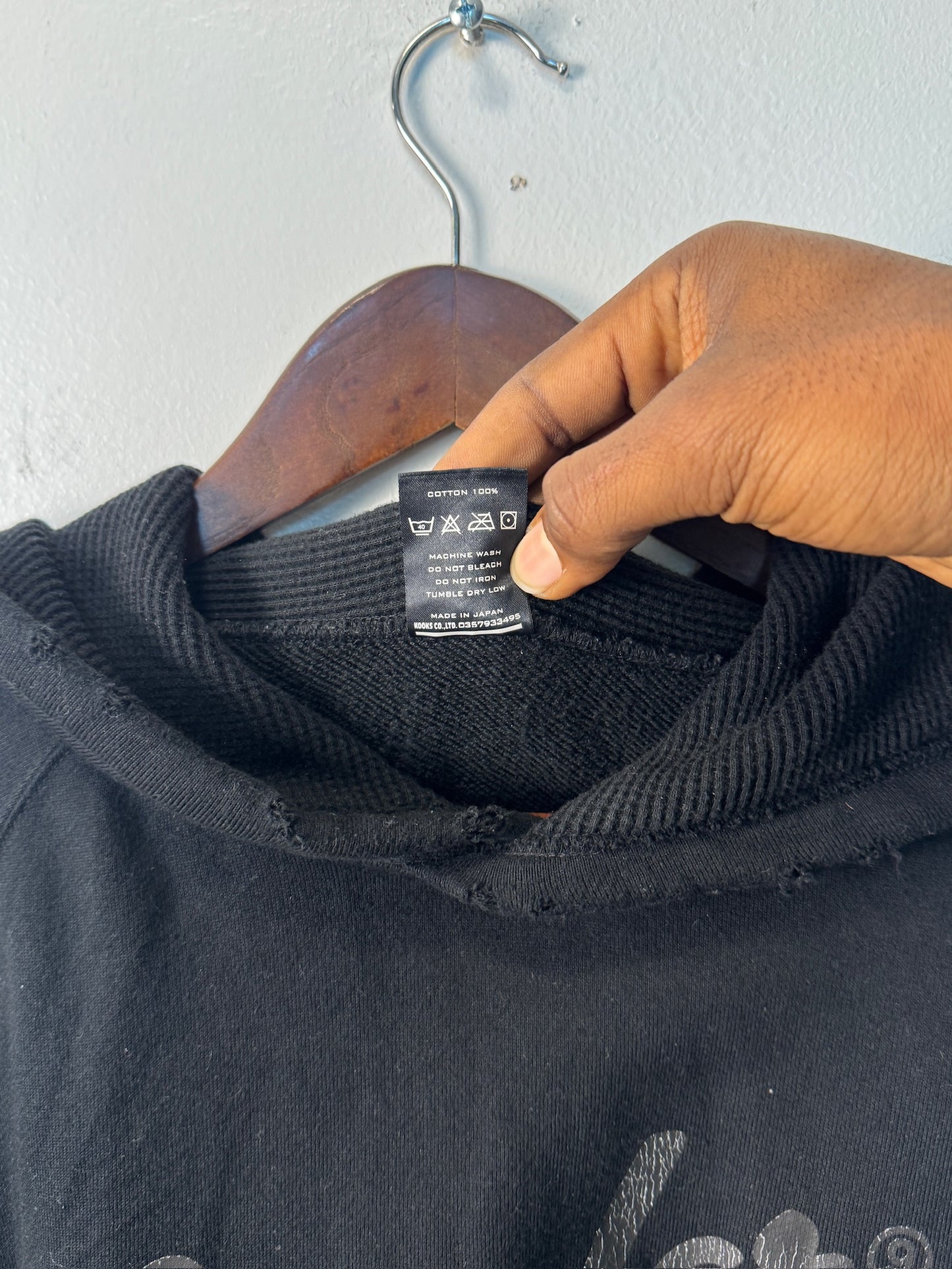 Number Nine AW05 fender hoodie