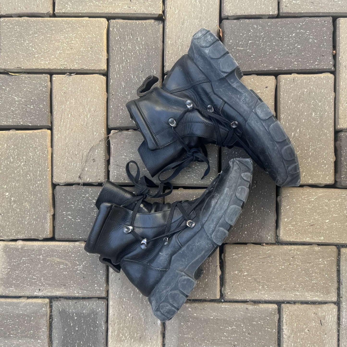 Rick Owens Tractor Hexagram Boots