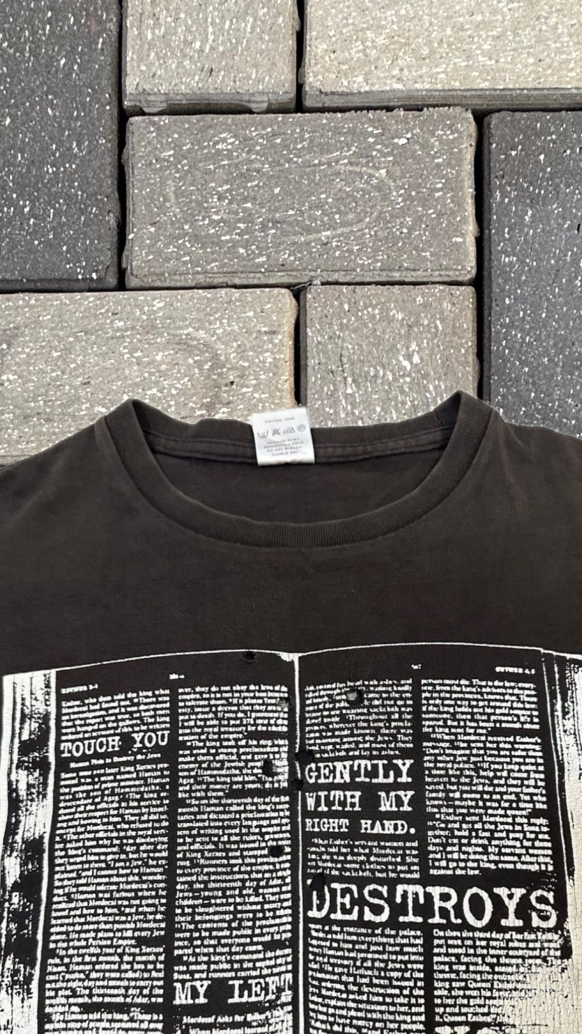 Number nine aw01-02 bible tee