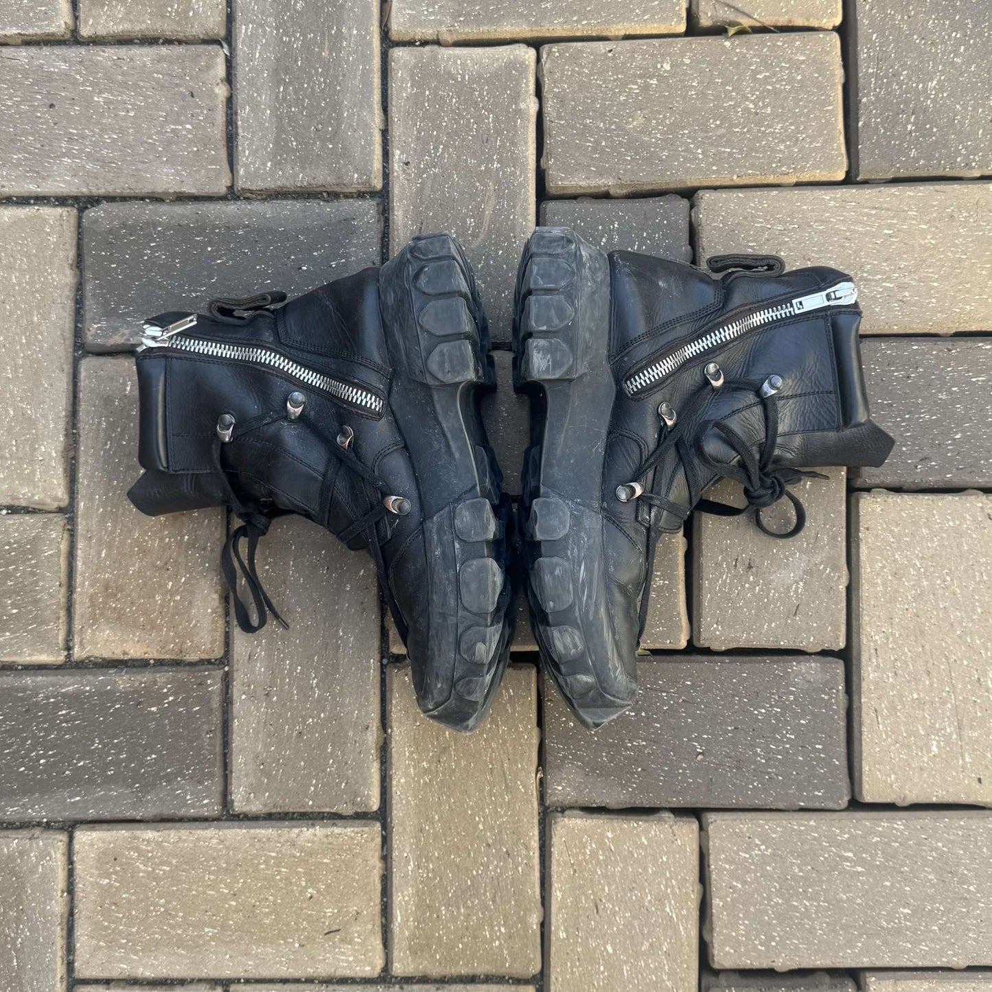 Rick Owens Tractor Hexagram Boots
