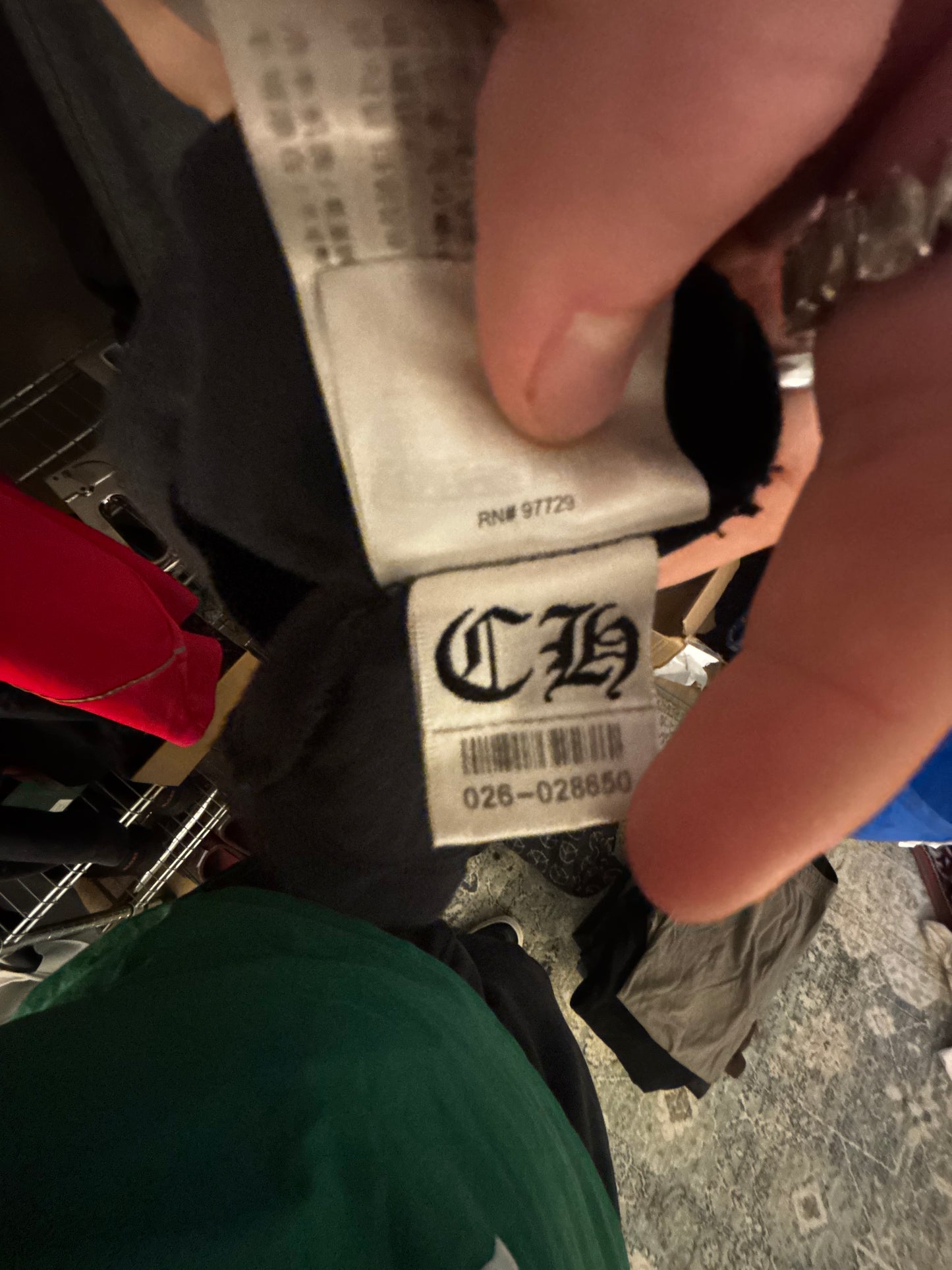 Chrome Hearts arc scroll logo tee