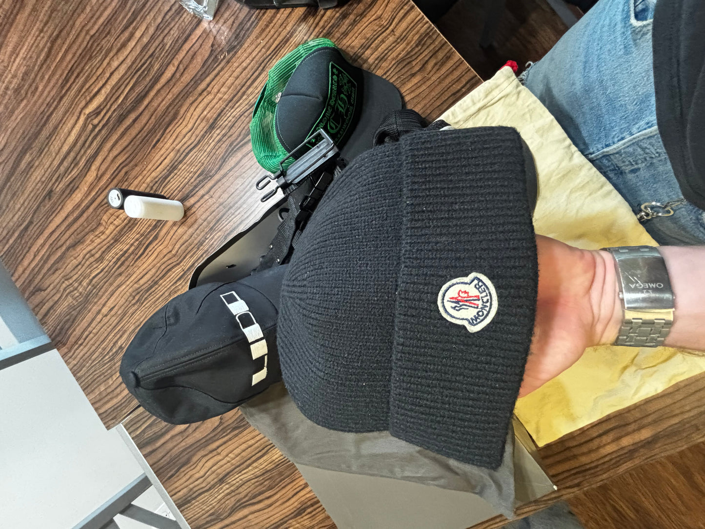 Moncler classic logo beanie