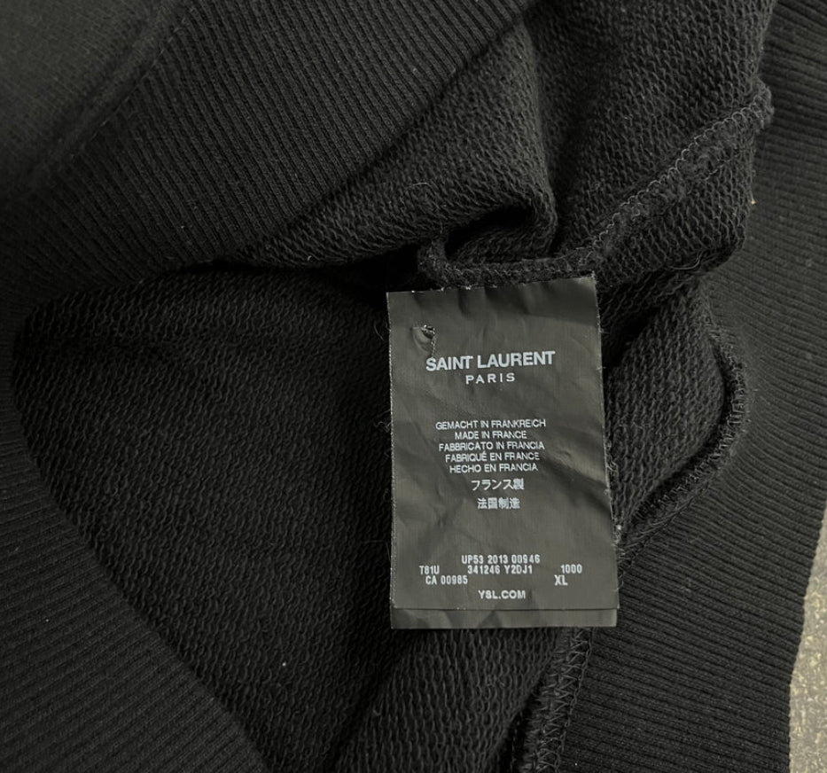 Saint Laurent Paris FW13 Hedi Slimane Lamb Leather Sweater