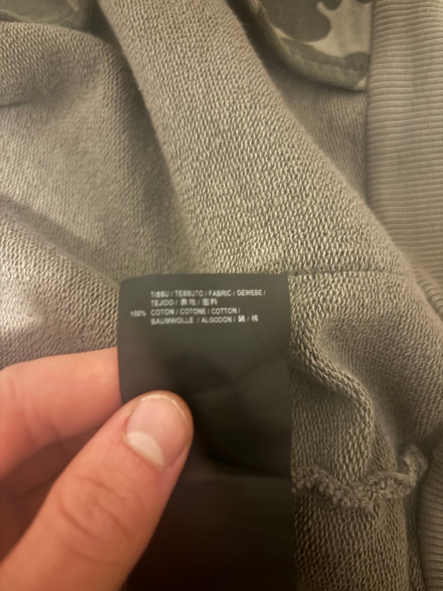 Saint Laurent Hedi Slimane FW15 Distressed Camo Zip