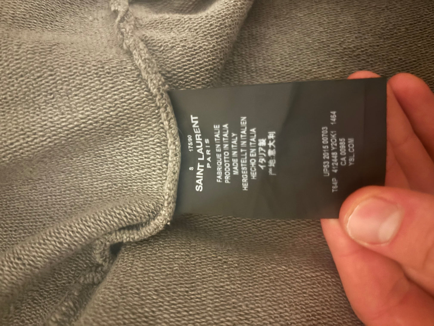 Saint Laurent Hedi Slimane FW15 Distressed Camo Zip