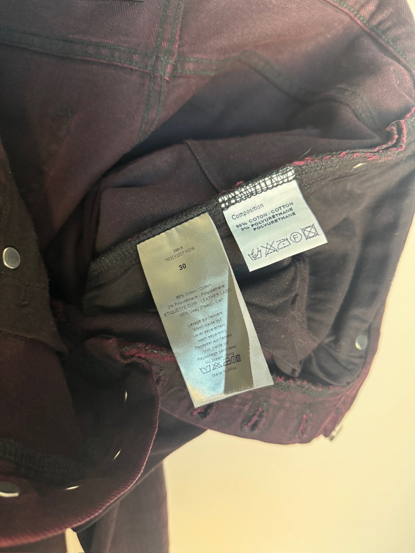 Dior homme Japan denim