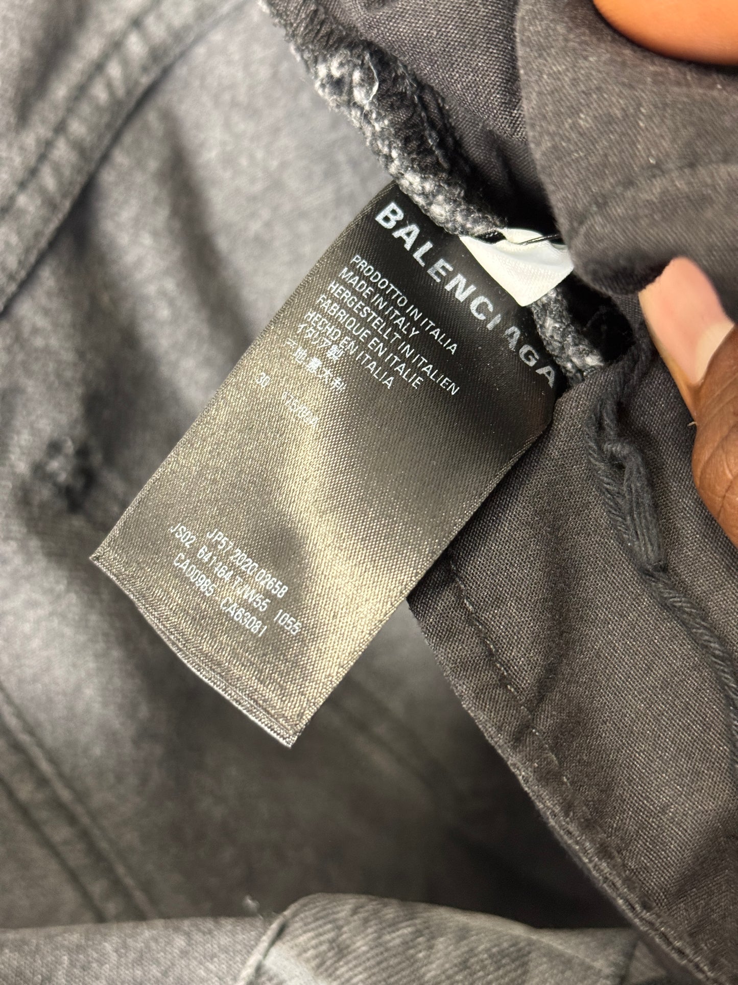 Balenciaga grey camo shorts