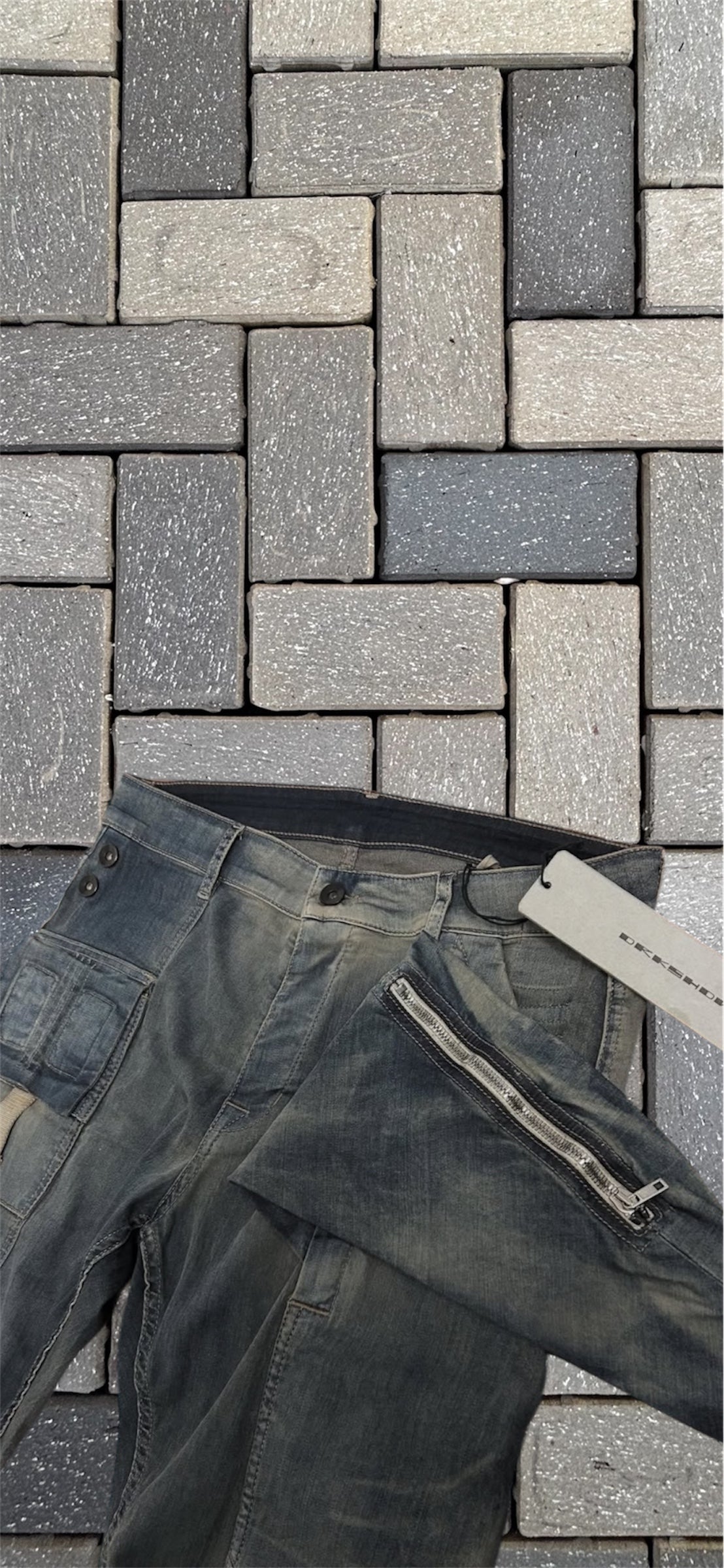 Rick Owen’s hustler Memphis cut denim