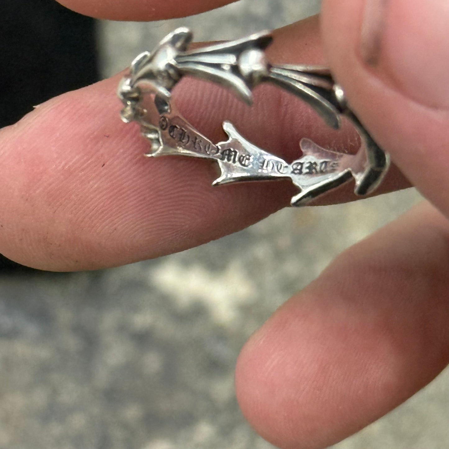 Chrome hearts swirl ring