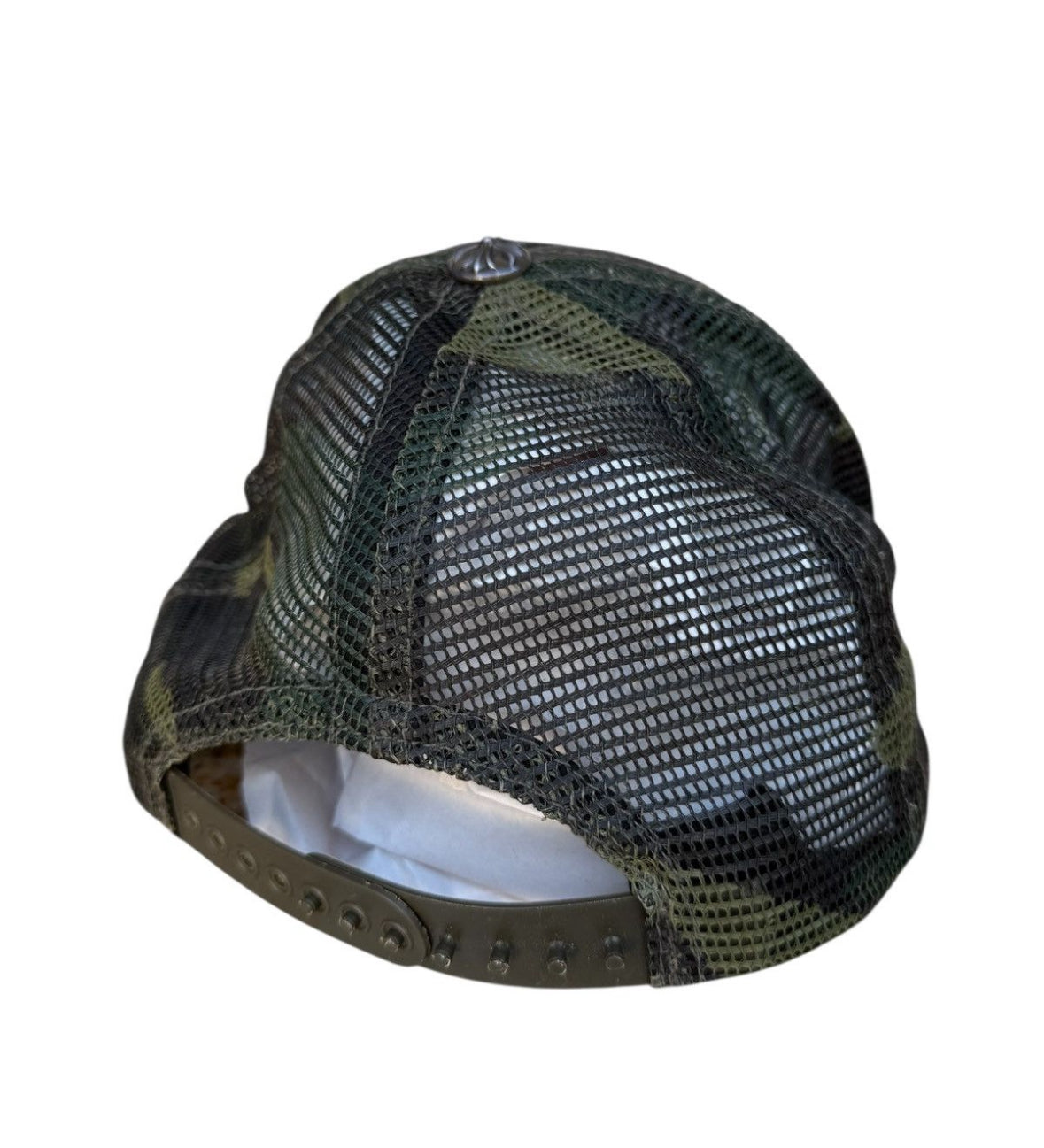 Chrome hearts camo trucker hat