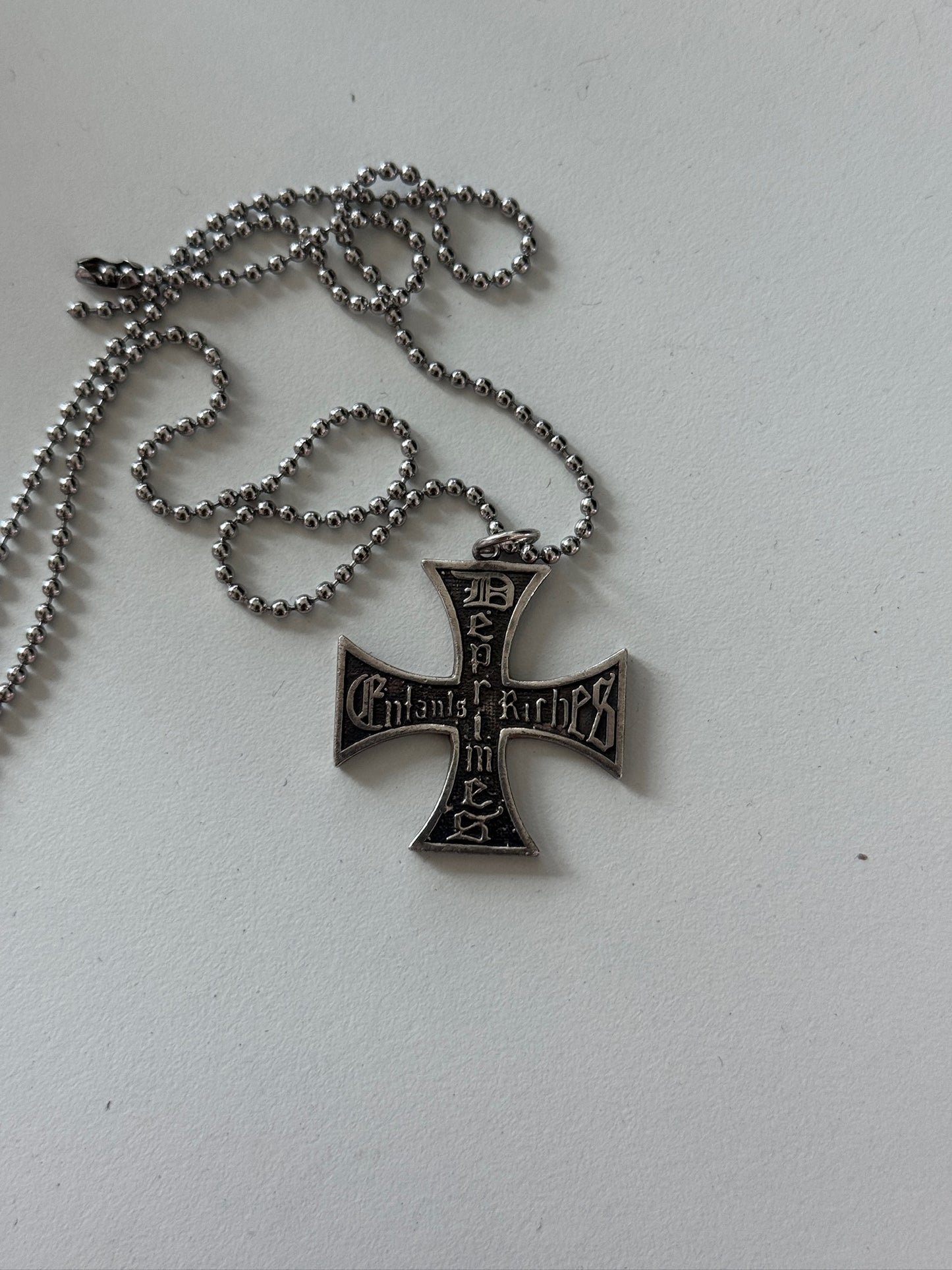Enfants Riches Deprimes iron cross pendant