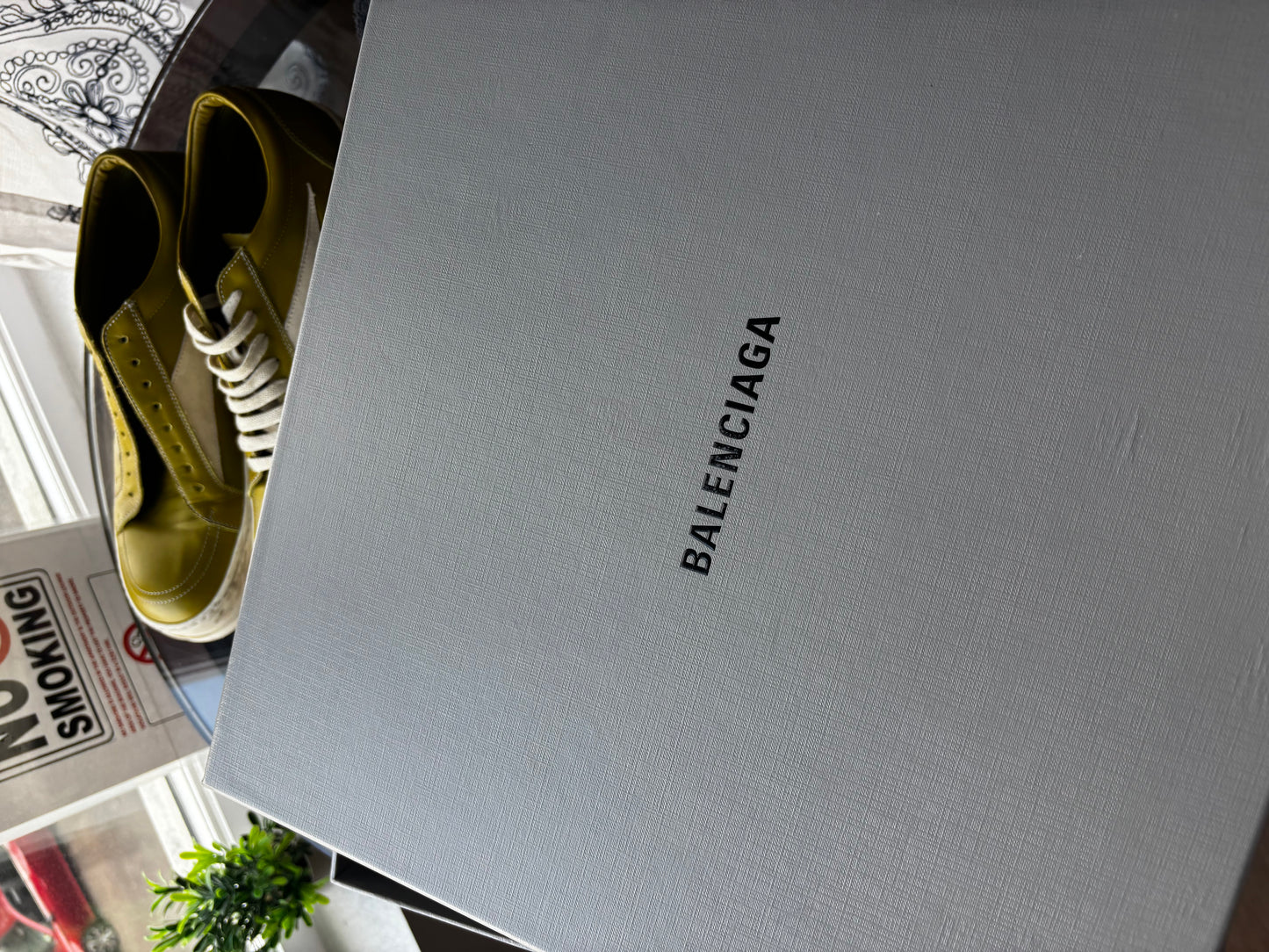 Balenciaga distressed strike boots