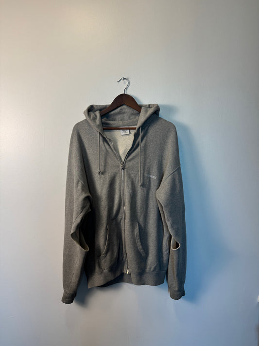 Vetements logo zip with chrome zipper
