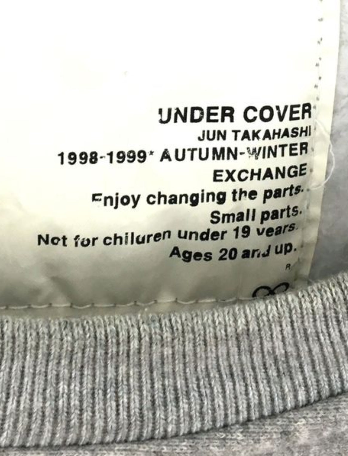Undercover AW98-99 Small Parts Exchange Crewneck