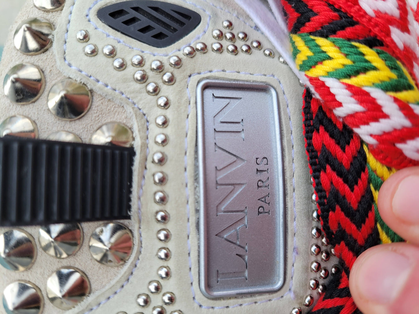 Lanvin Graffiti Curb Sneaker
