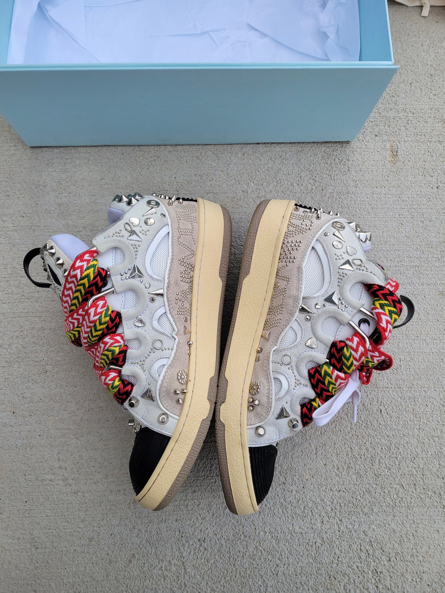 Lanvin Graffiti Curb Sneaker