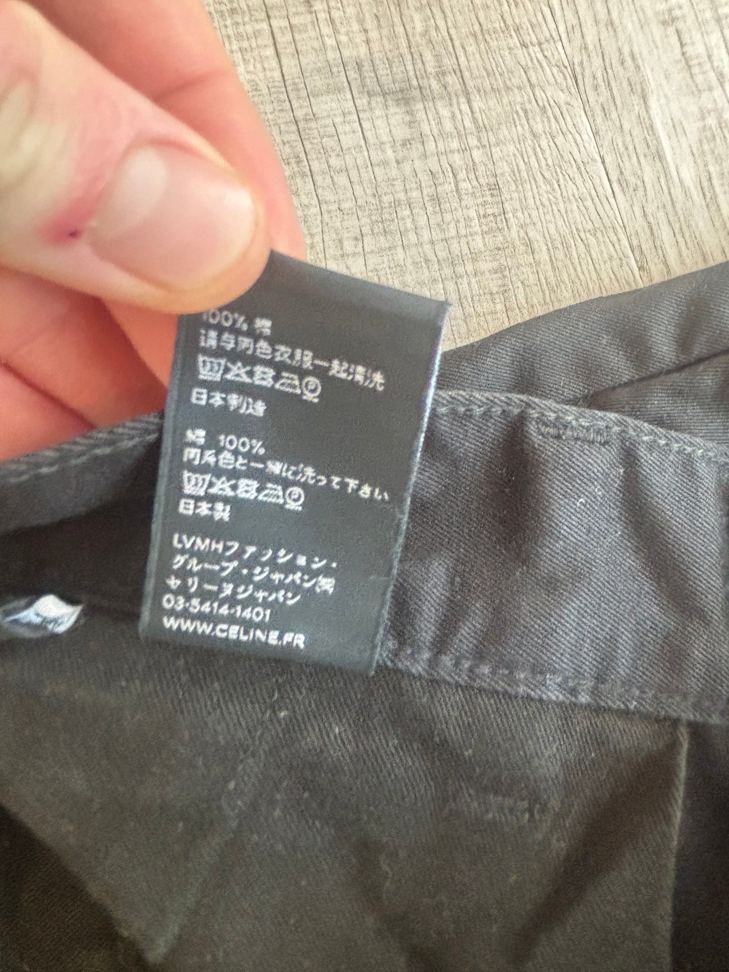 Celine boat style chinos