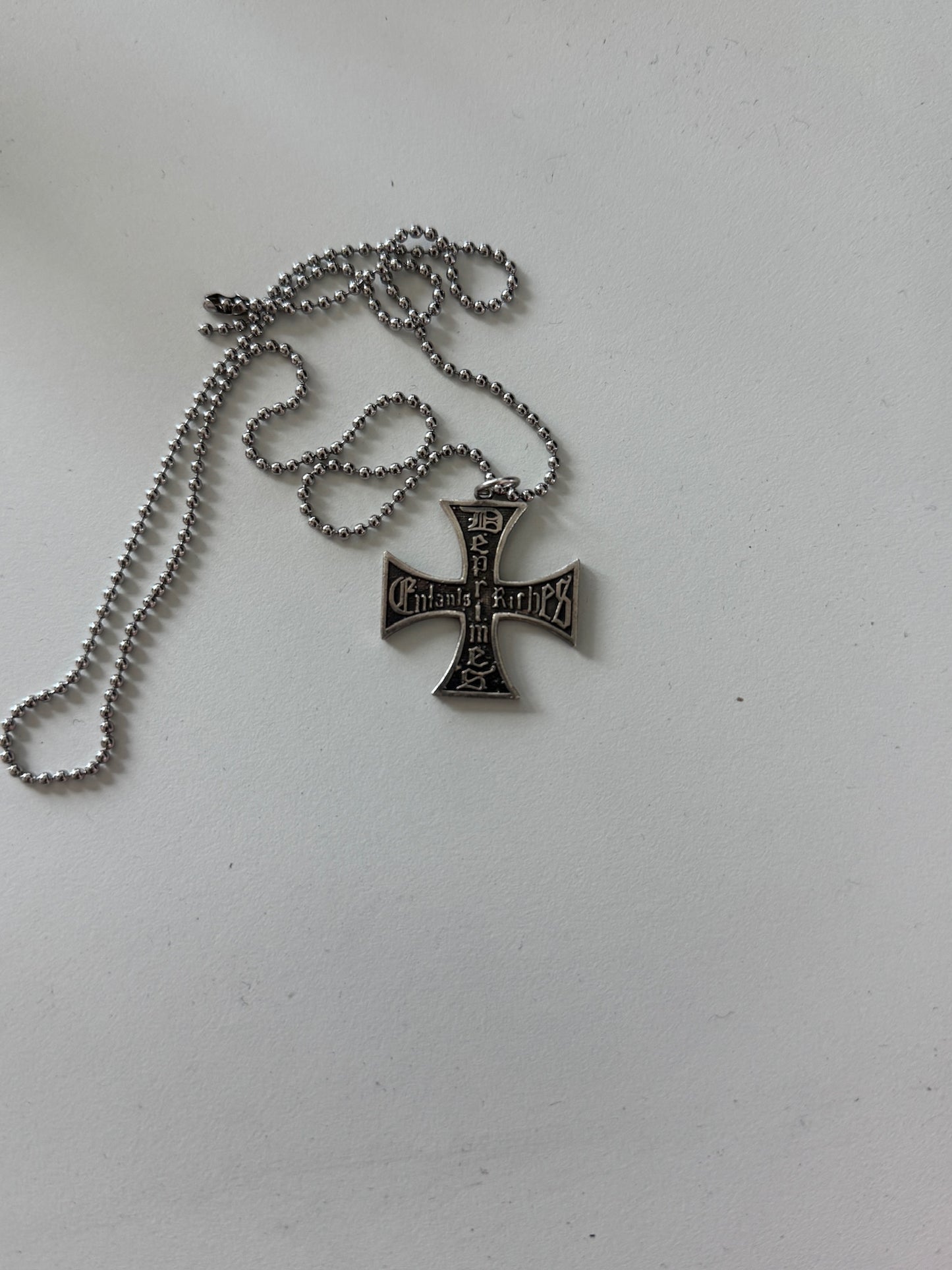 Enfants Riches Deprimes iron cross pendant