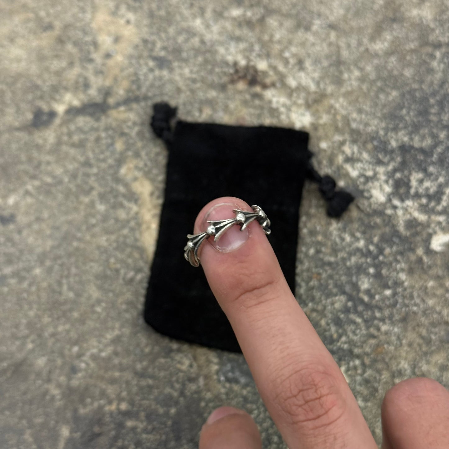Chrome hearts swirl ring