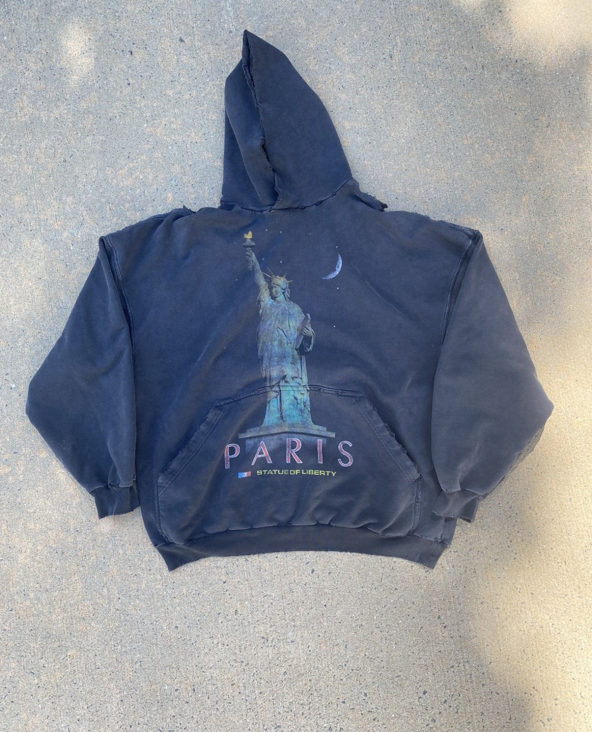 Balenciaga Paris Statue of Liberty hoodie
