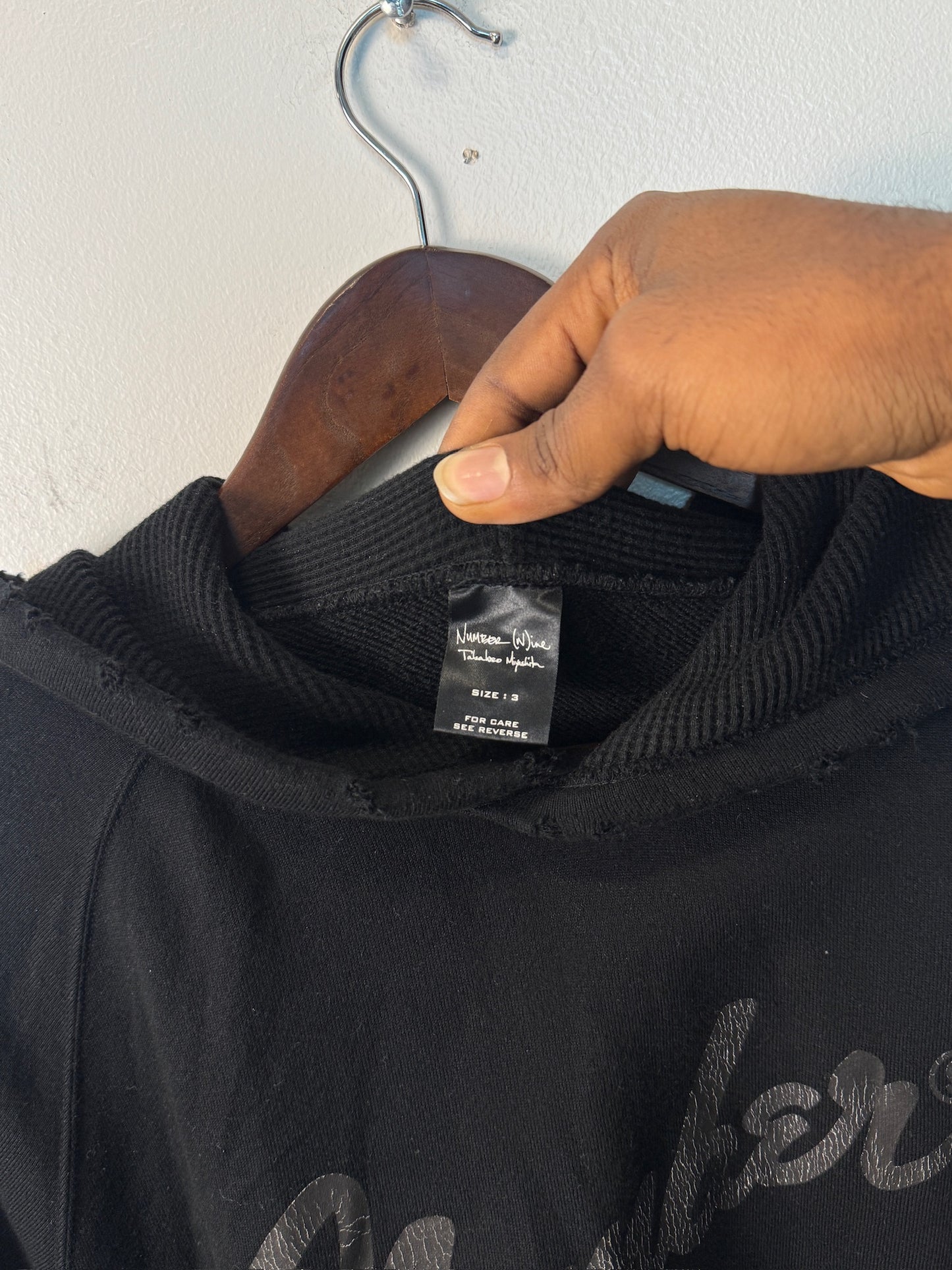 Number Nine AW05 fender hoodie