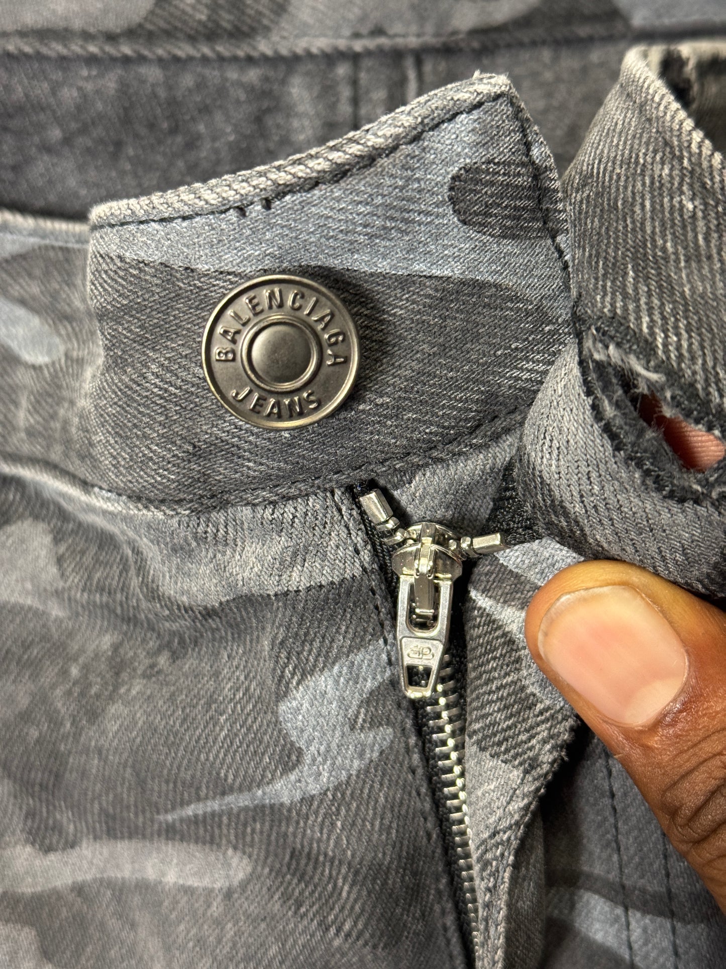 Balenciaga grey camo shorts