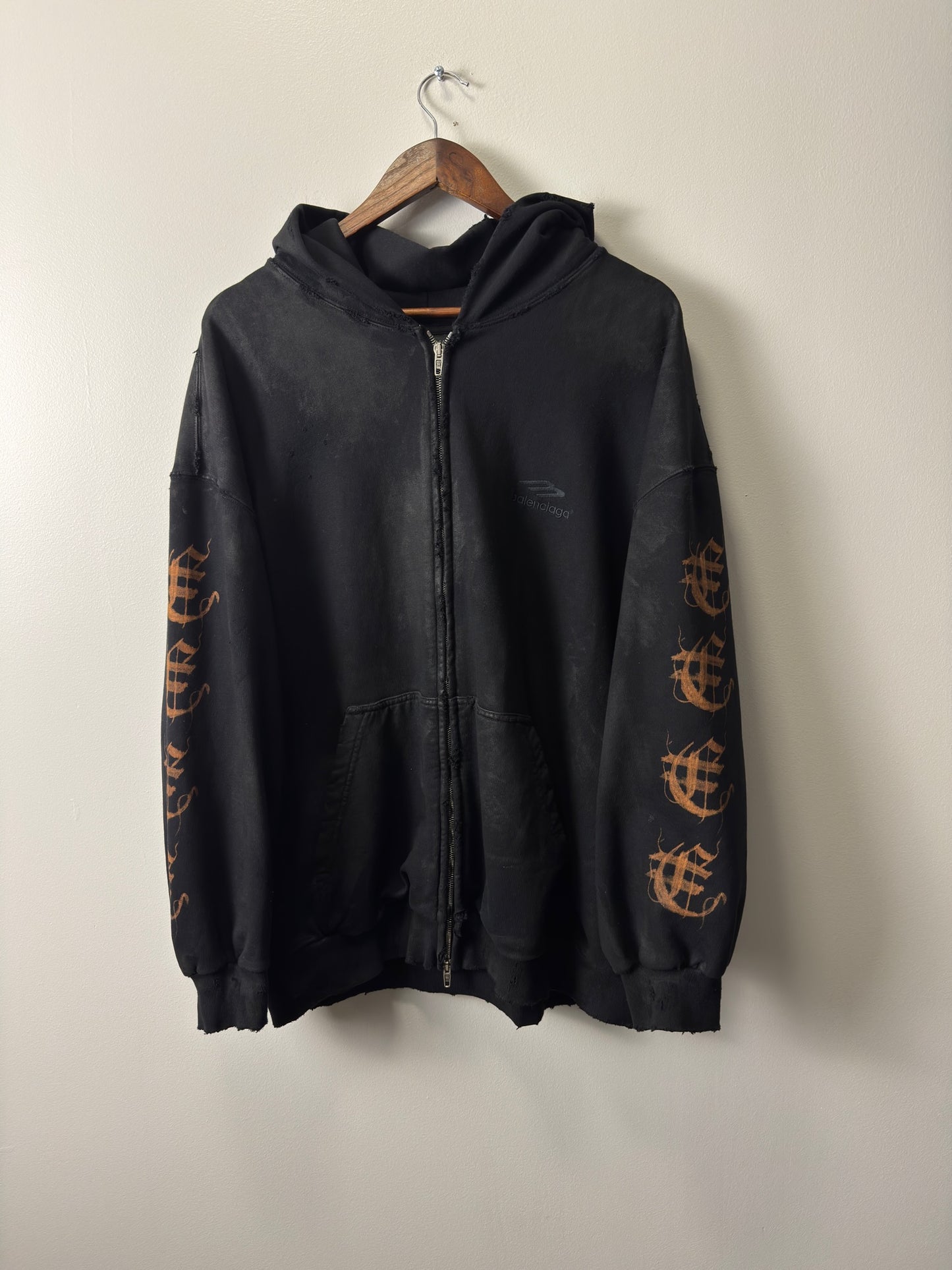 Balenciaga heavy metal zip