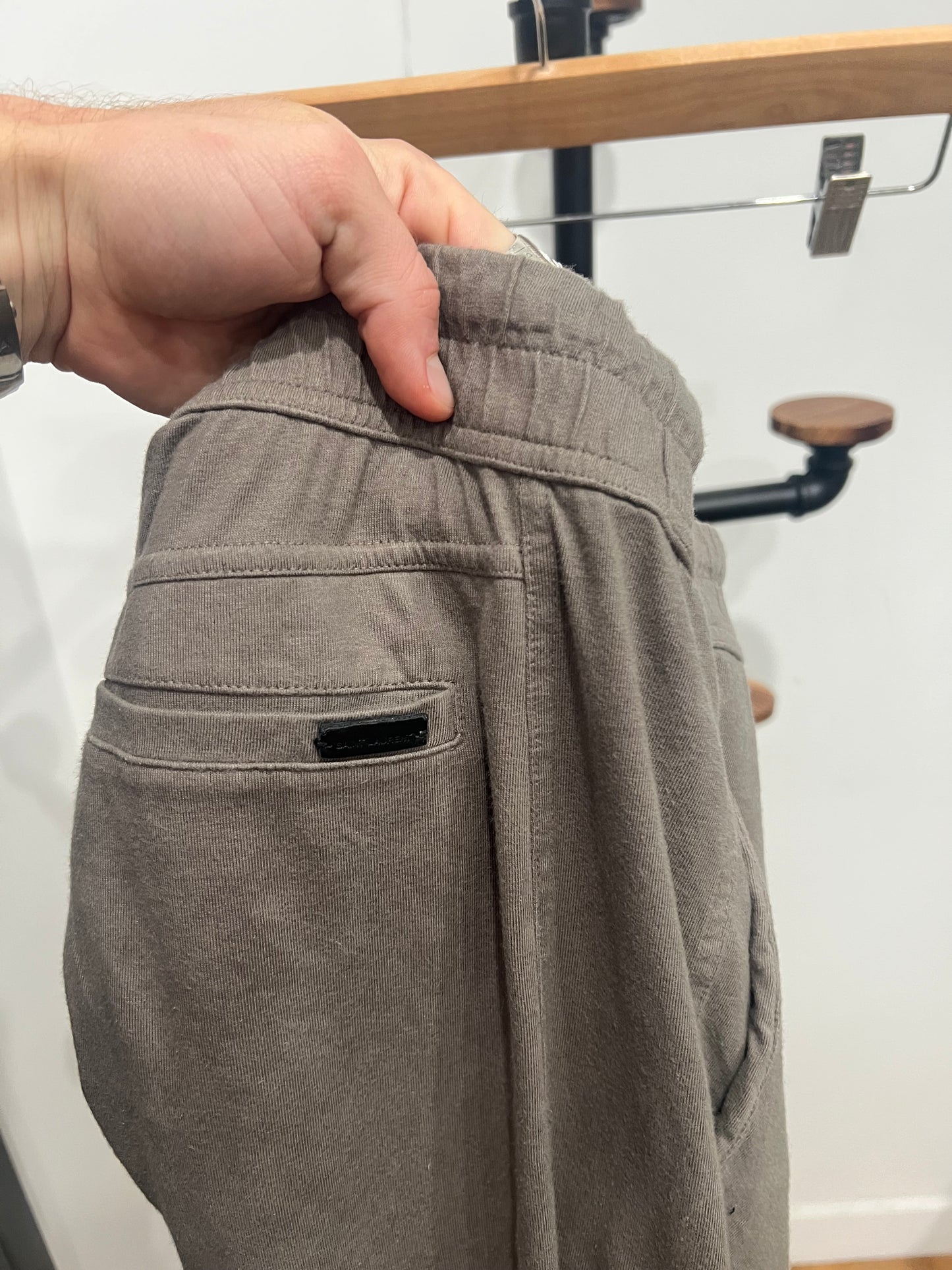 Saint Laurent Paris brown cozy joggers