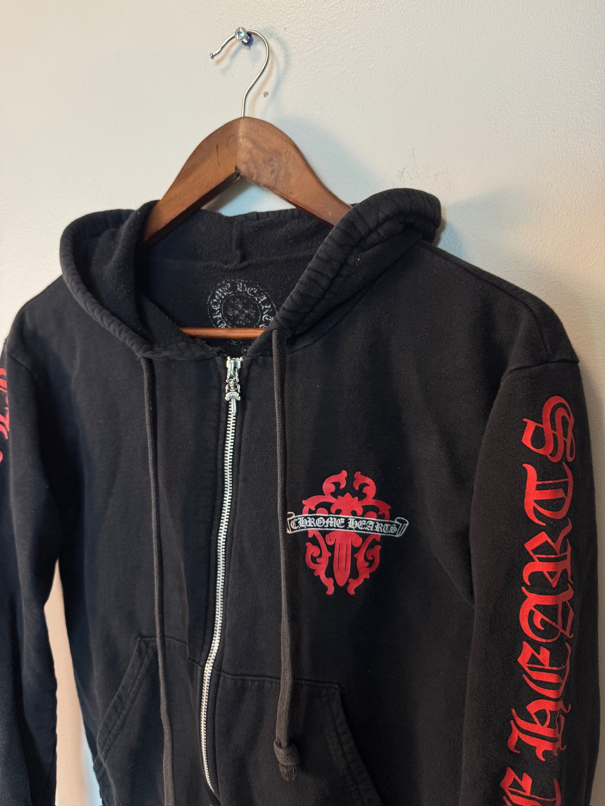 Chrome hearts vine dagger zip