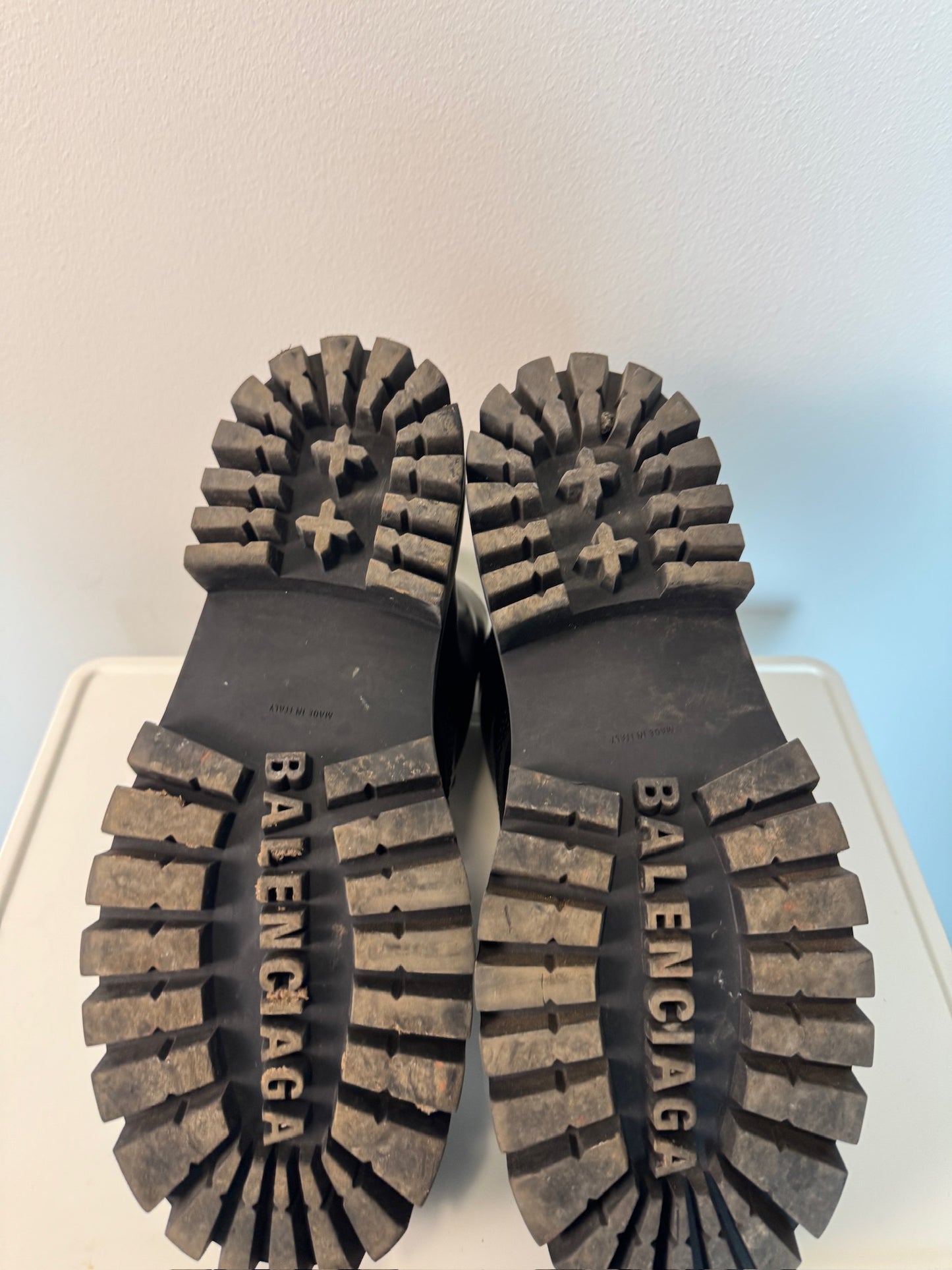 Balenciaga Strikes leather