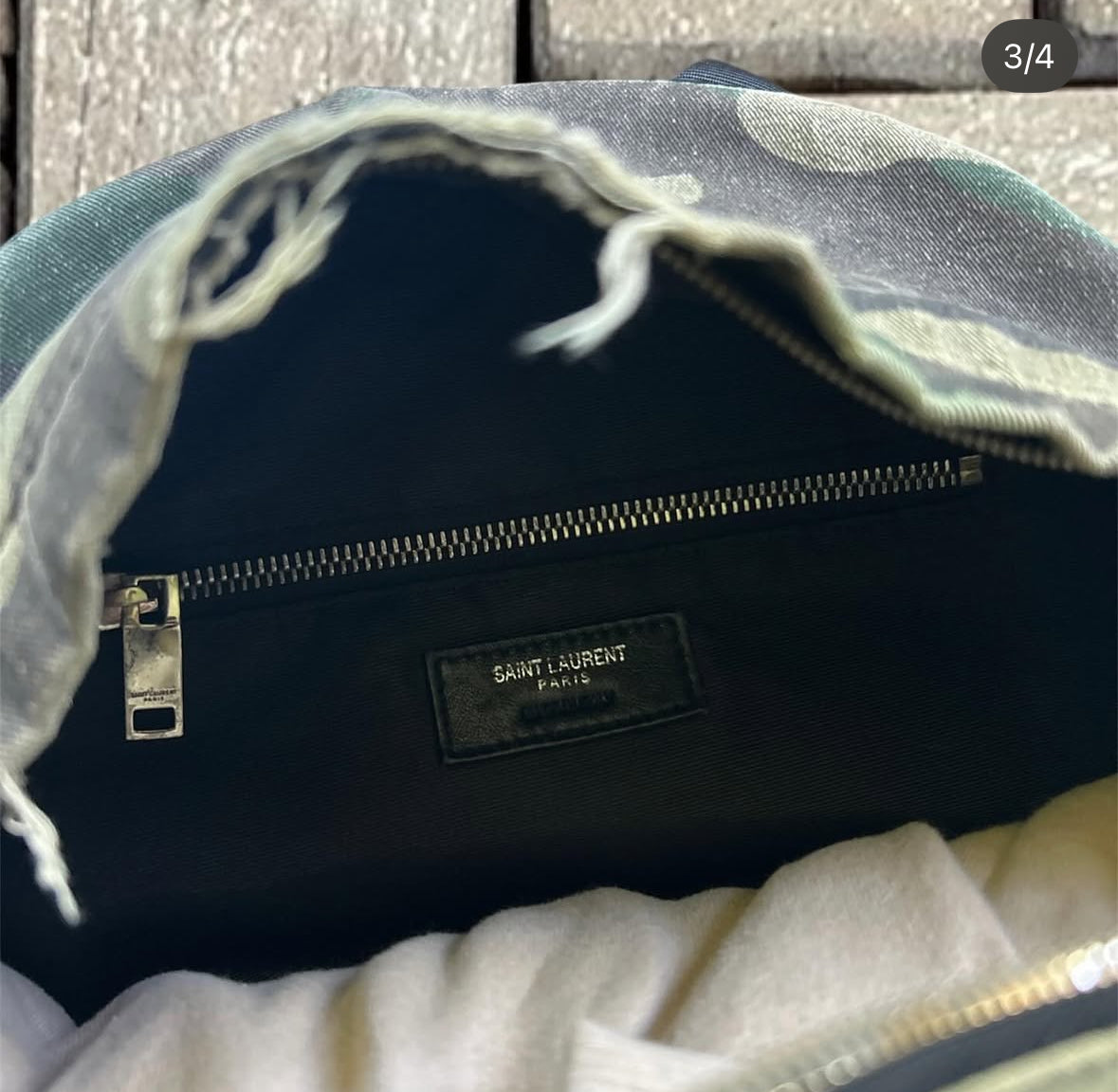 SLP Hedi Slimane camo backpack