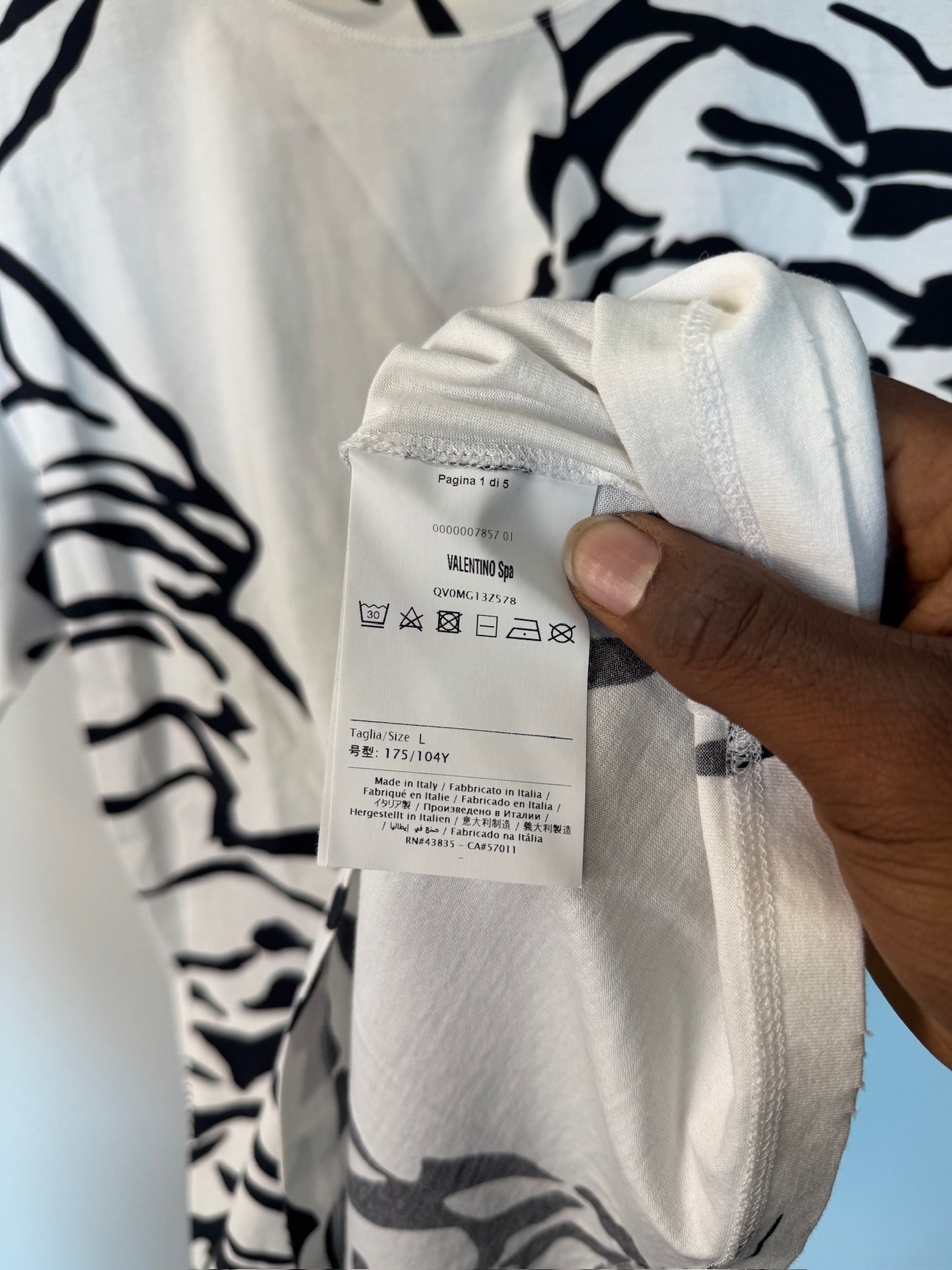 Valentino tiger tee