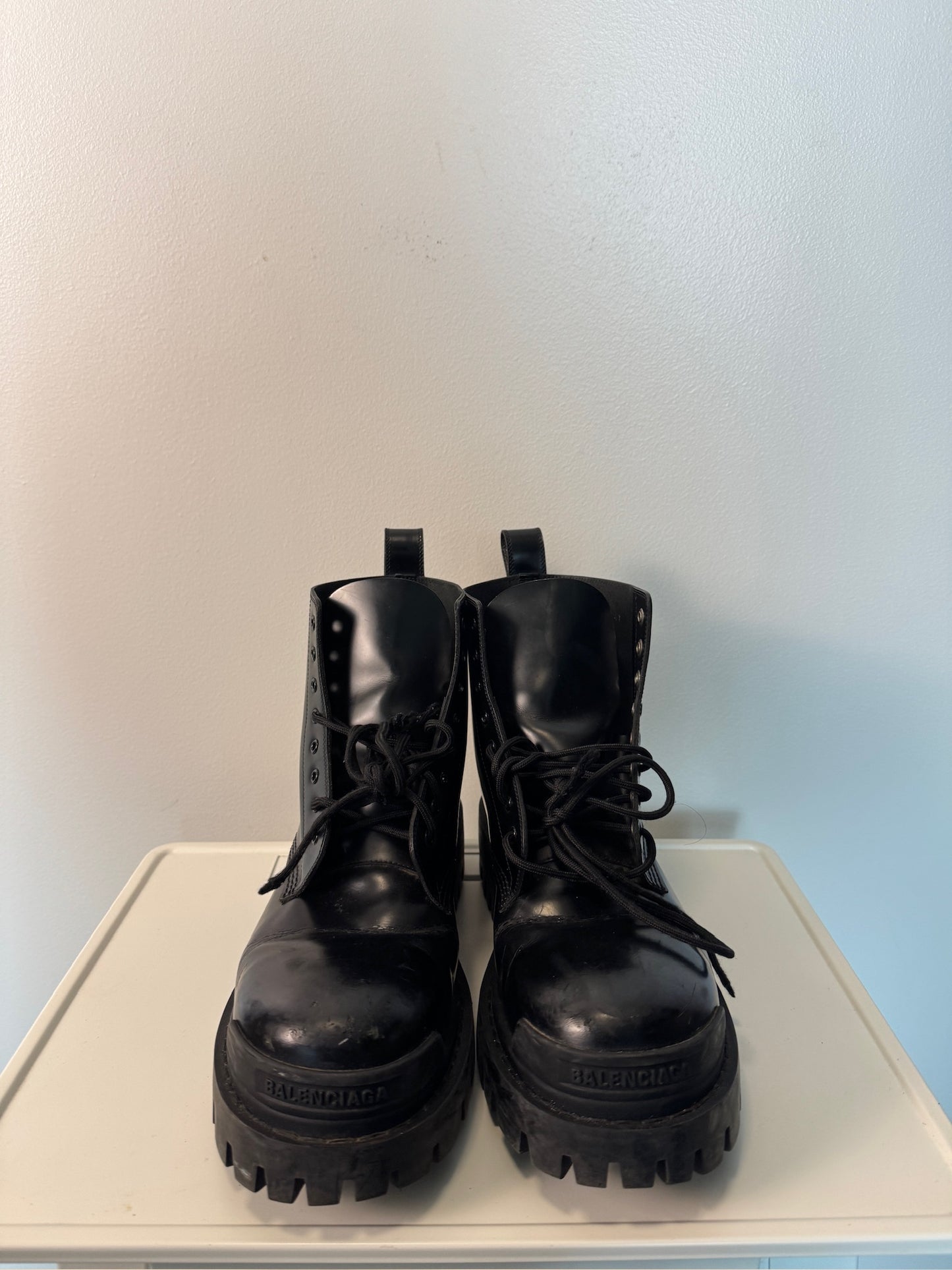 Balenciaga Strikes leather