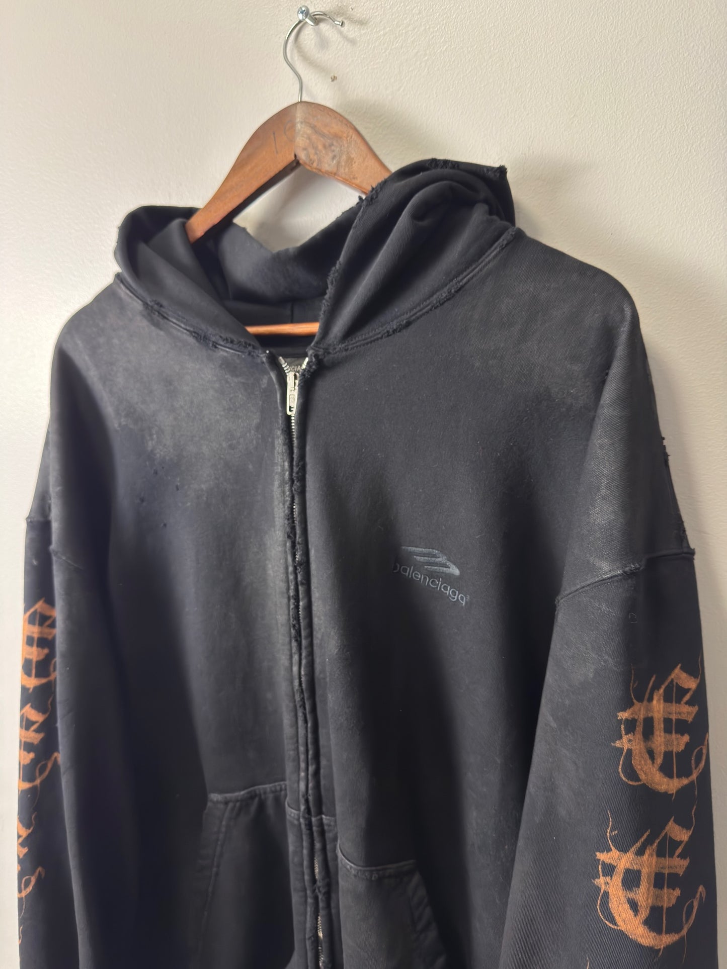 Balenciaga heavy metal zip