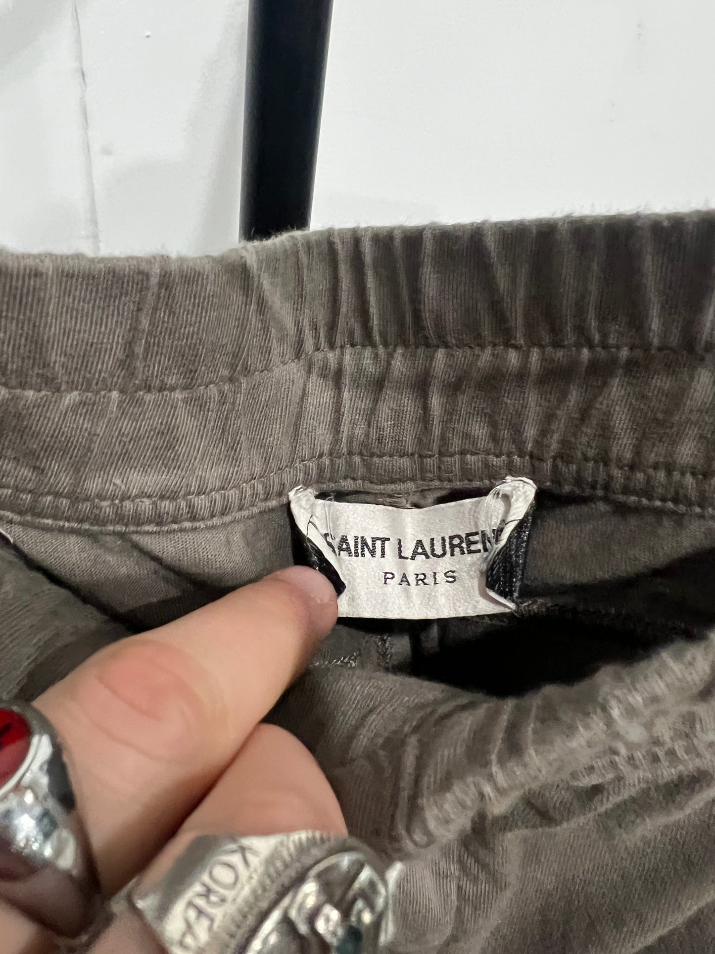 Saint Laurent Paris brown cozy joggers