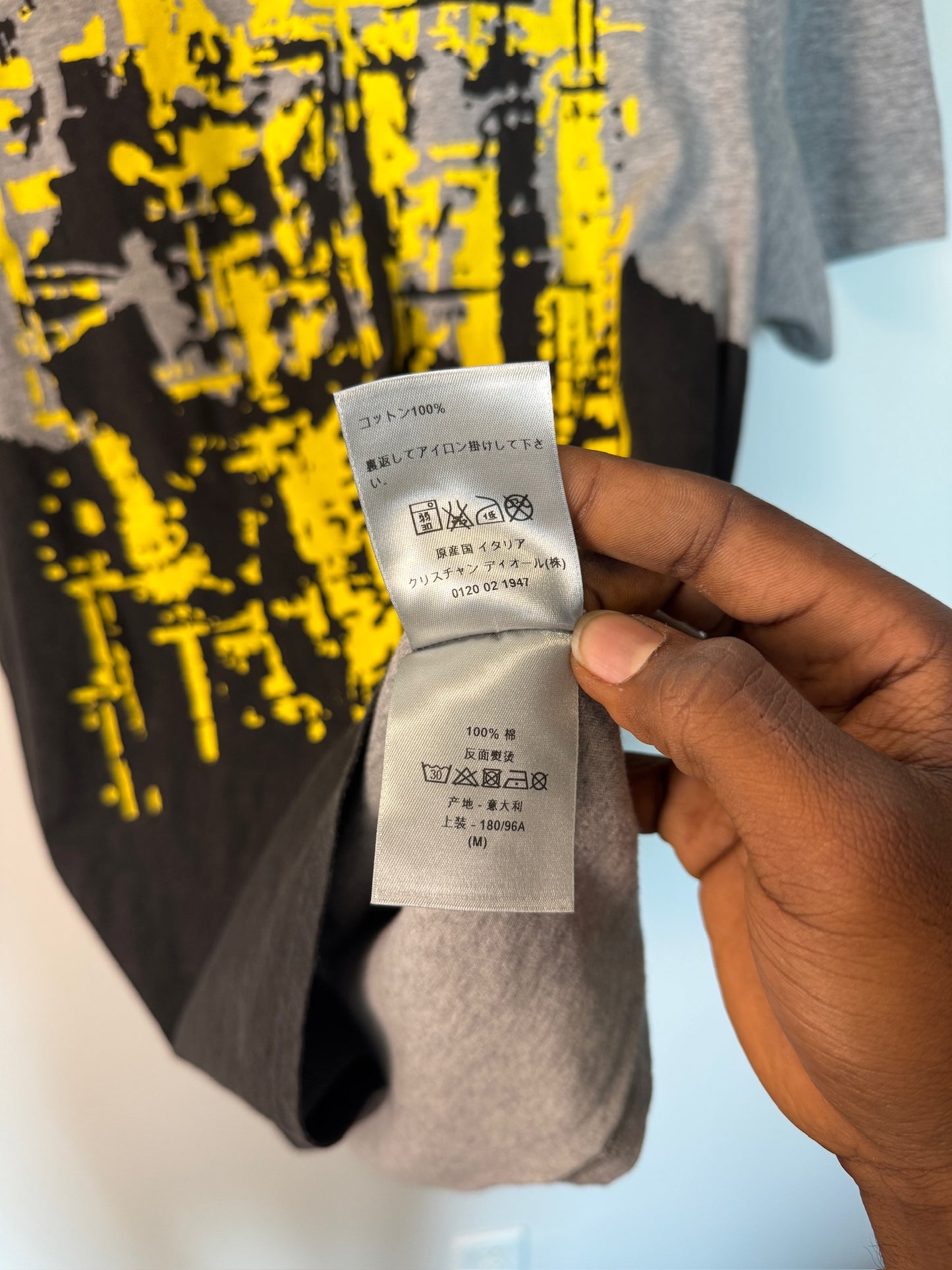 Dior homme abstract SS05 Hedi tee