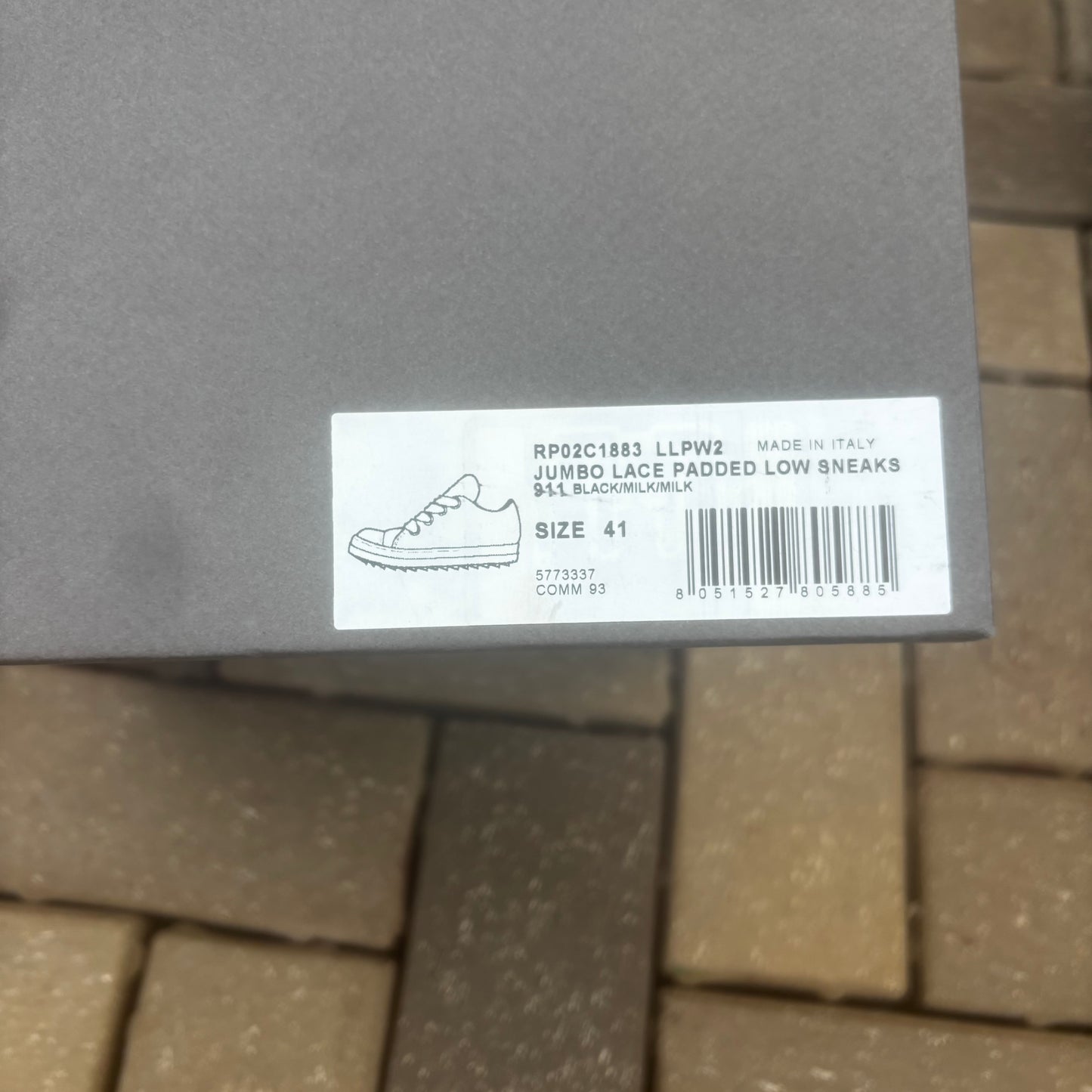 Rick Owen’s Jumbo Lace Ramones