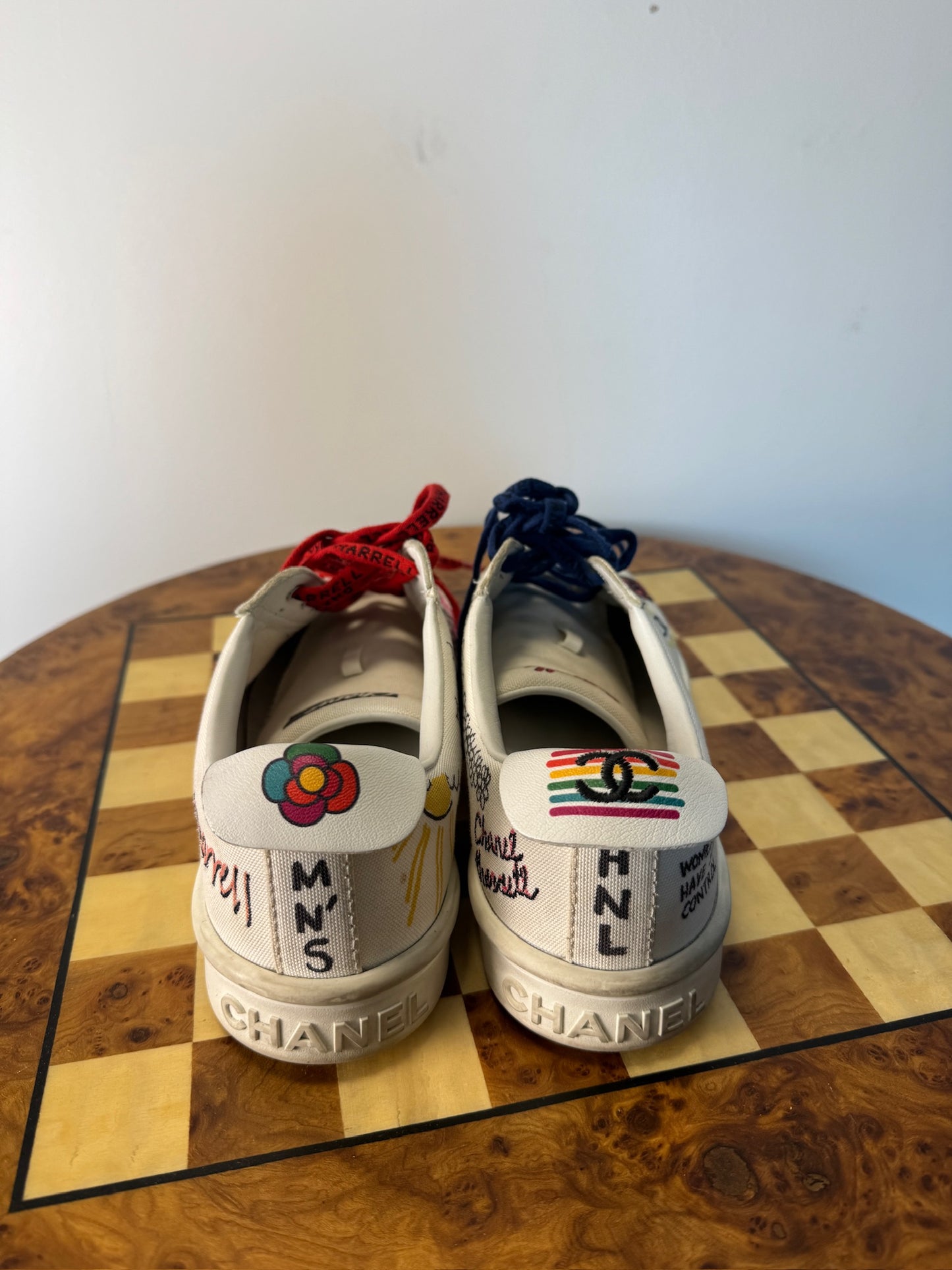 Chanel graffiti trainers