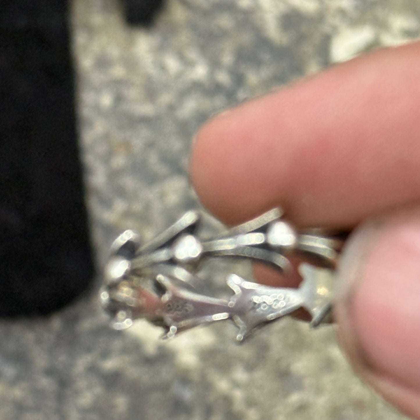 Chrome hearts swirl ring
