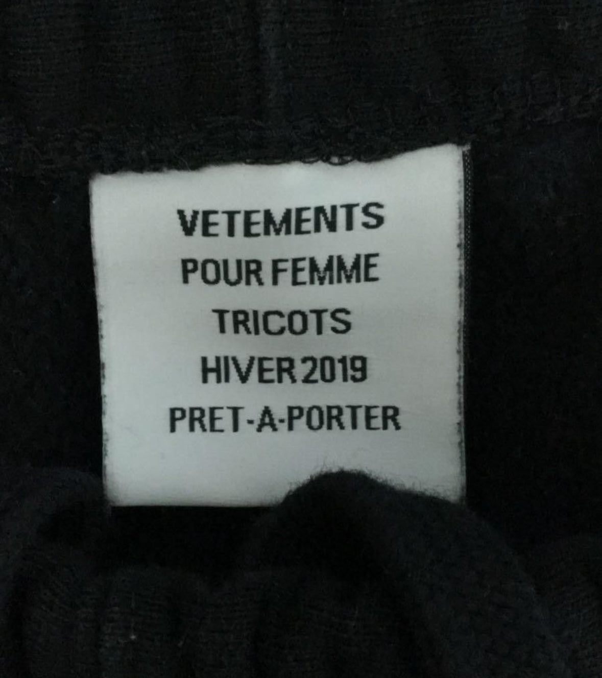 Vetements Spell Out Pants